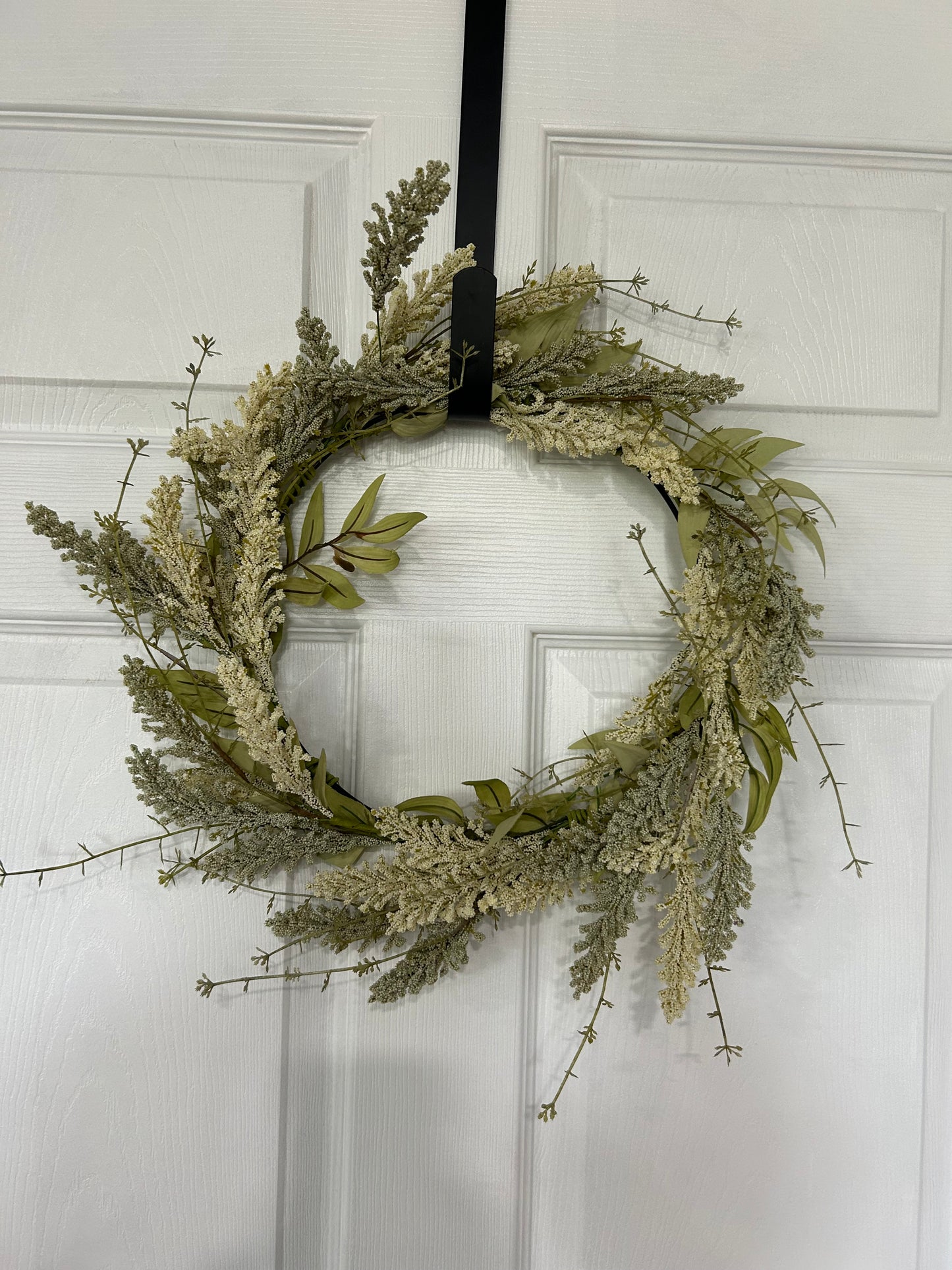 Cream and Sage Spikes -Wreath