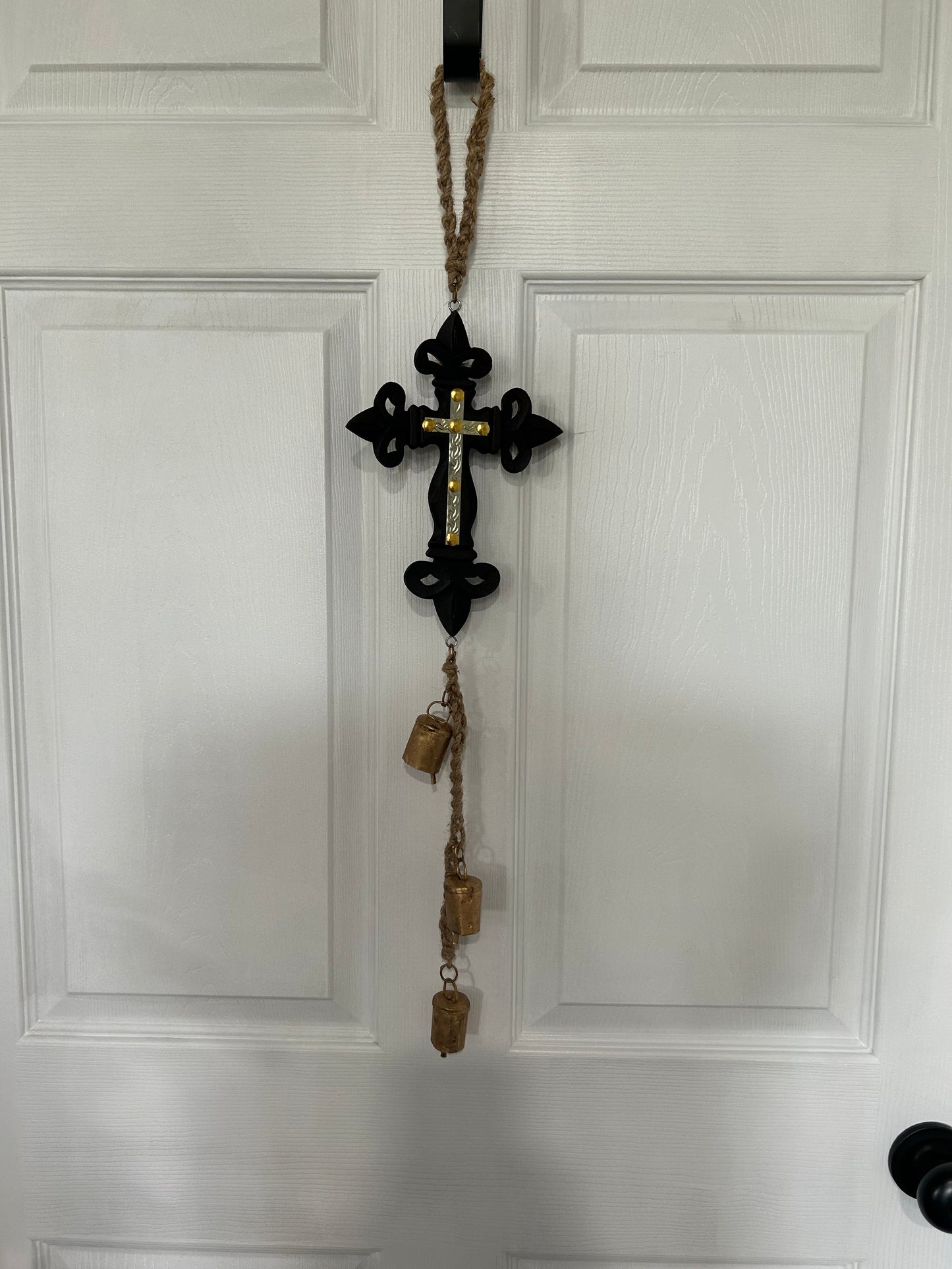 Dark Wooden Cross Chime