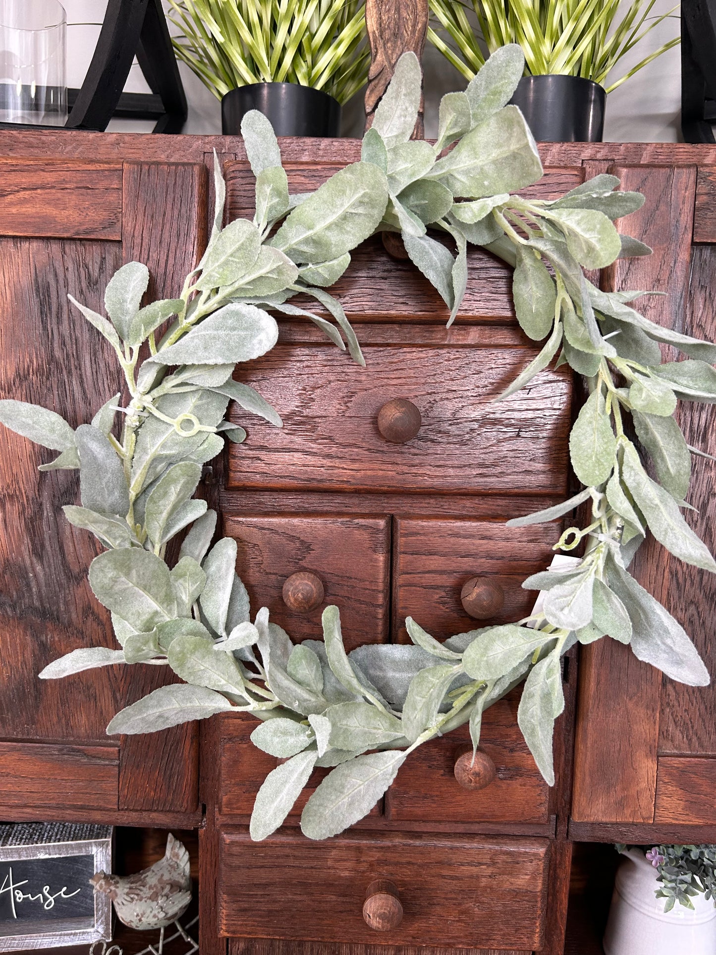 Lambs ear Wreath