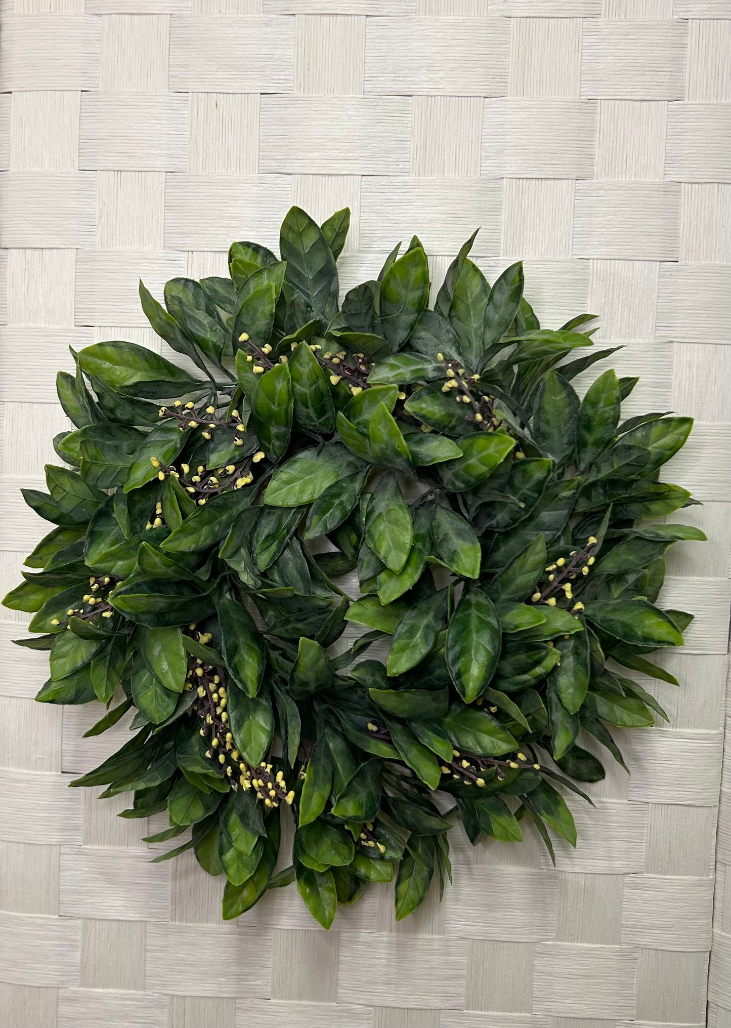 Yellow Magnolia Wreath