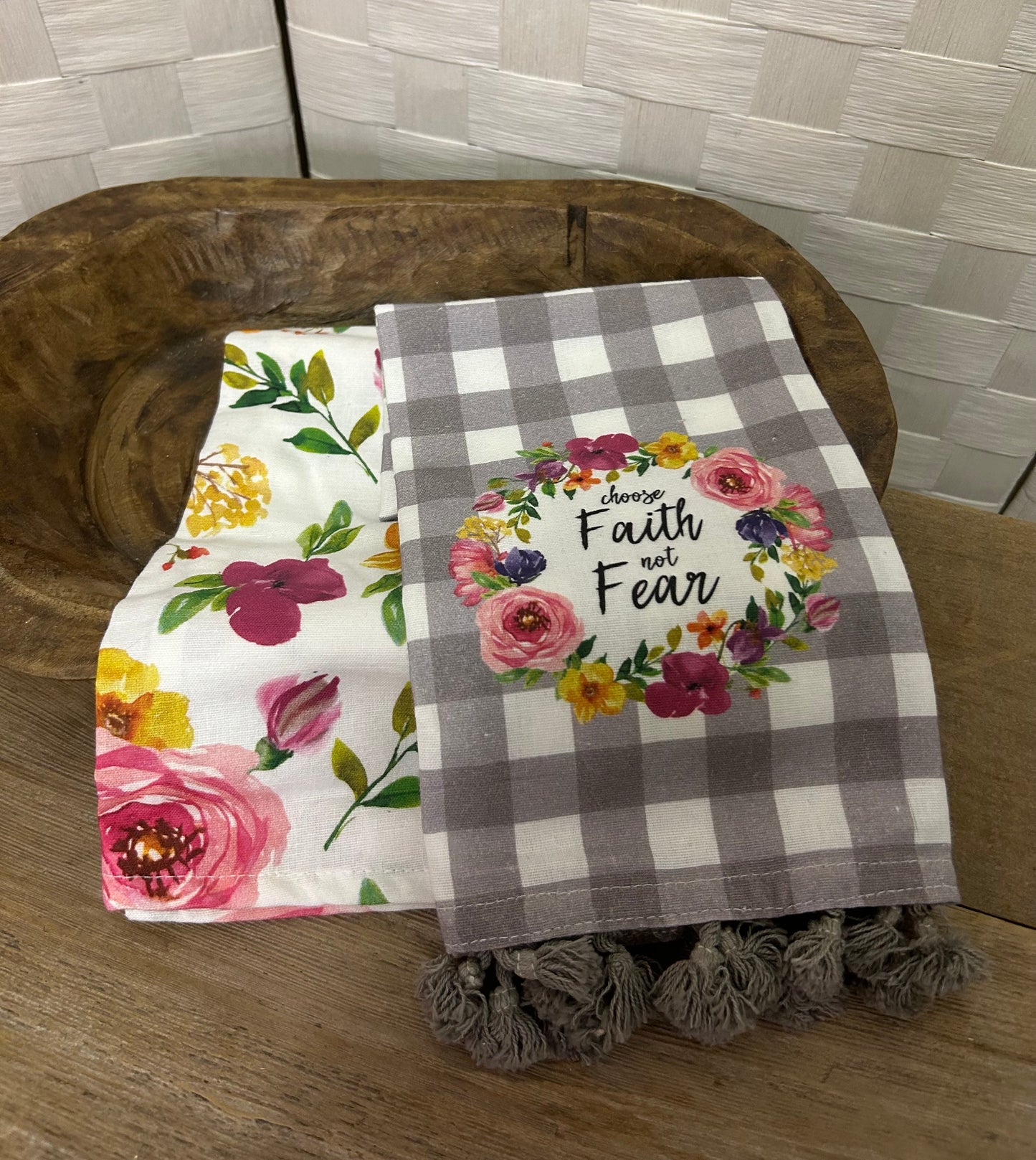 Tea Towel / Faith Over Fear