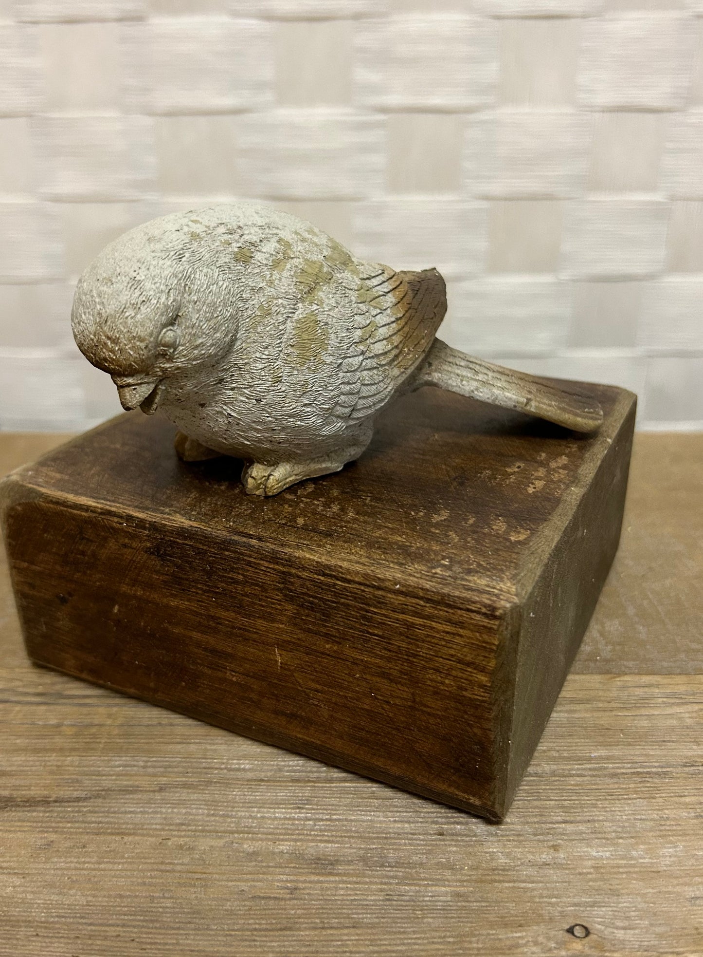 Cement Bird Statue