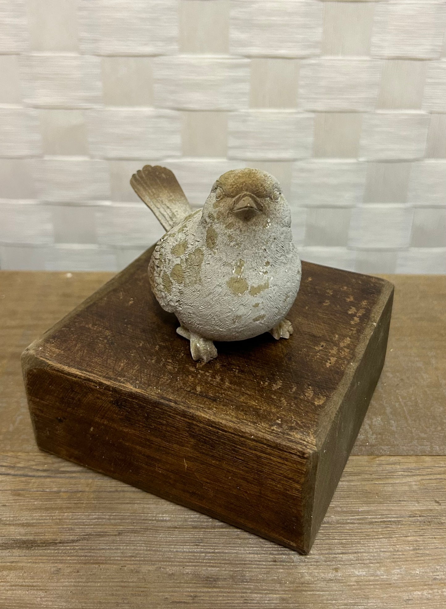 Cement Bird Statue