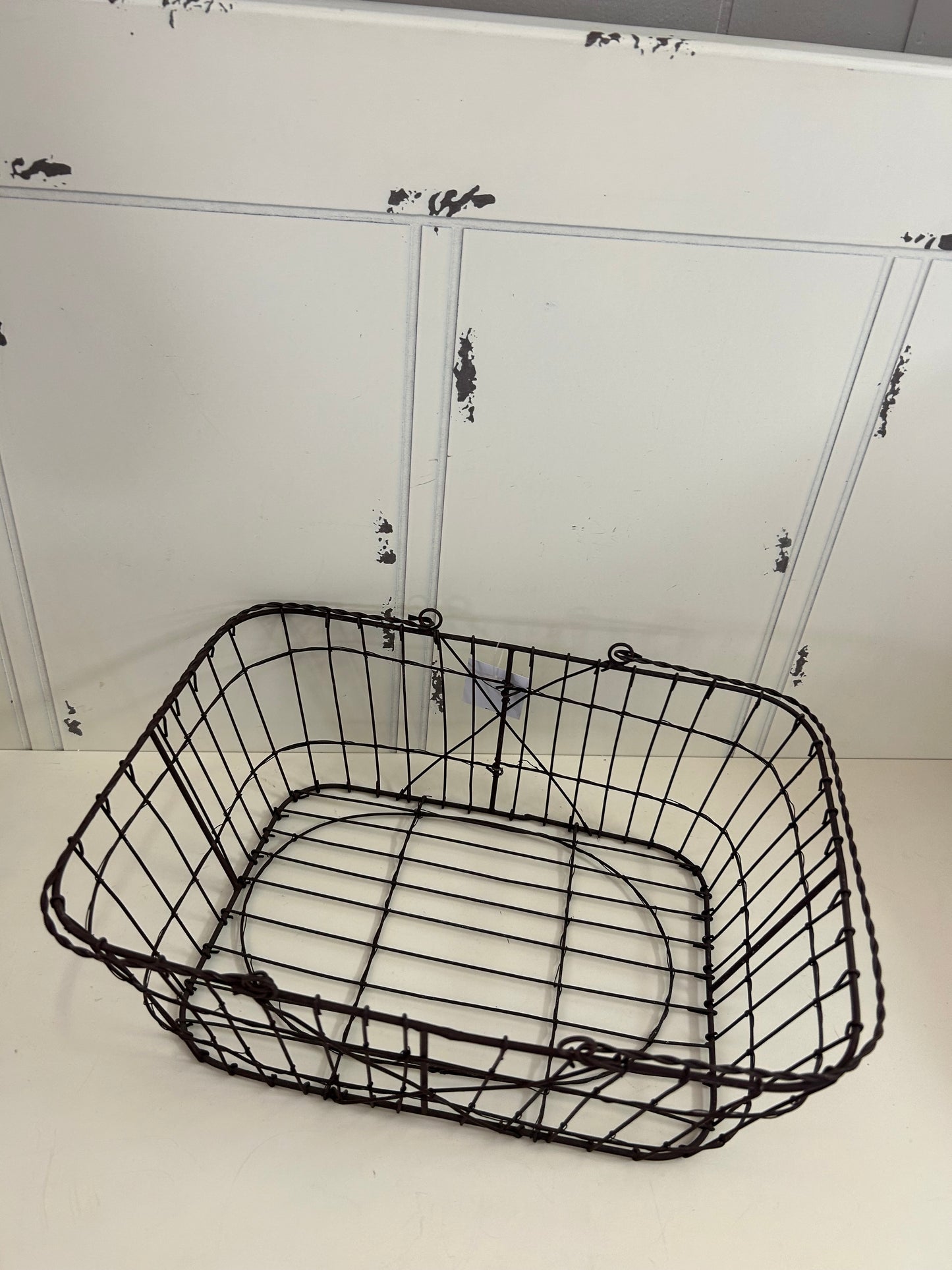 Brown Wire Metal Basket